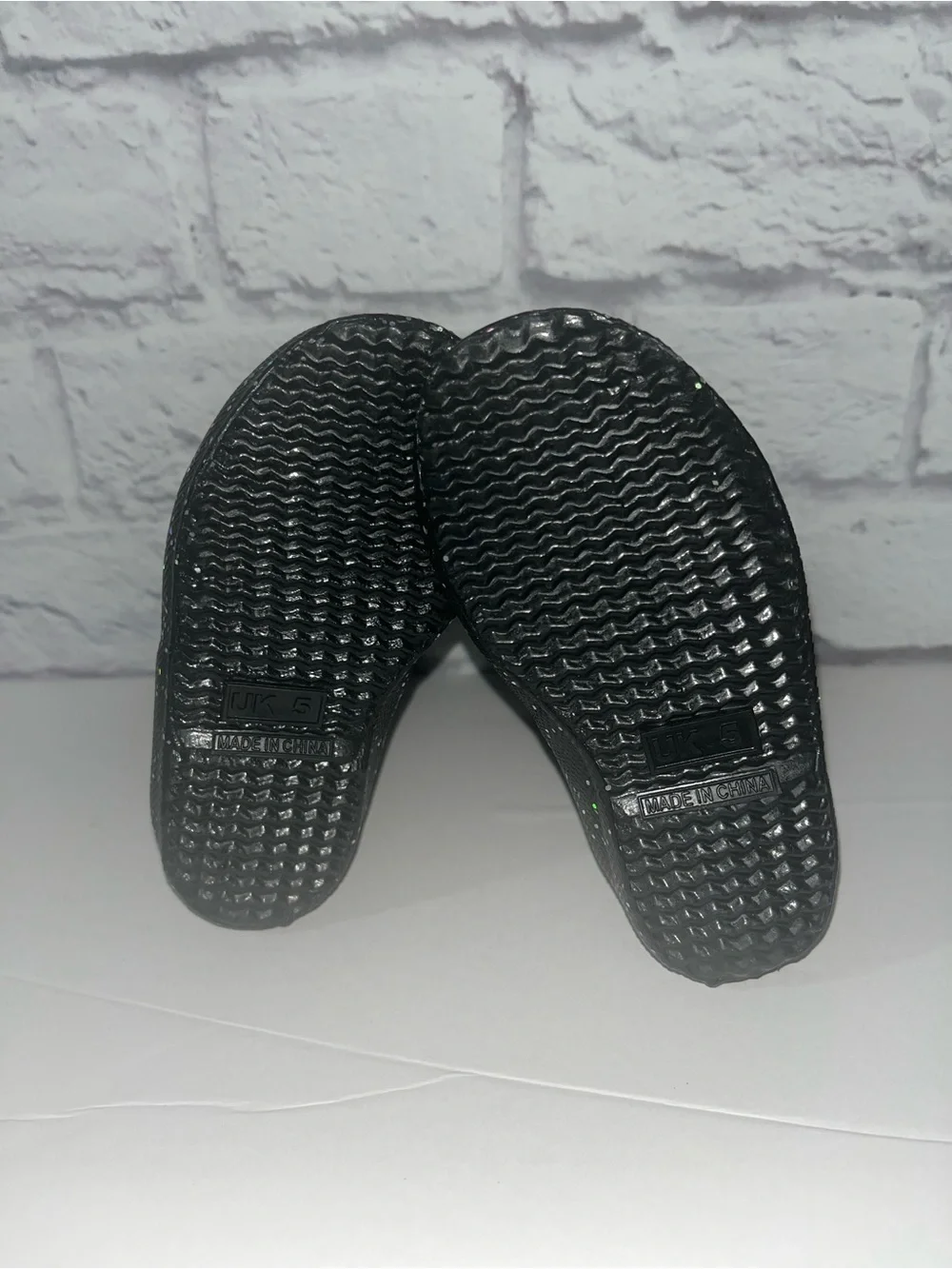 Toddler Girl Starcloud Black Hunter Rain Boot Size 6.  Like new glitter